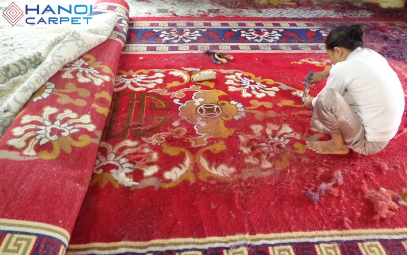 Thảm dệt từ sợi tái chế