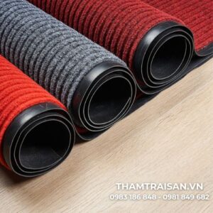 Thảm cuộn đế cao su mặt nỉ