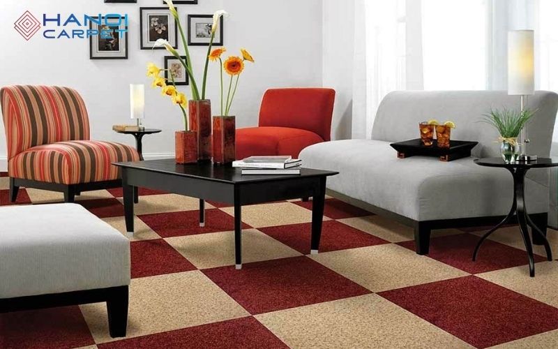 Thảm trải sàn vào mùa đông giúp không gian ấm cúng hơn