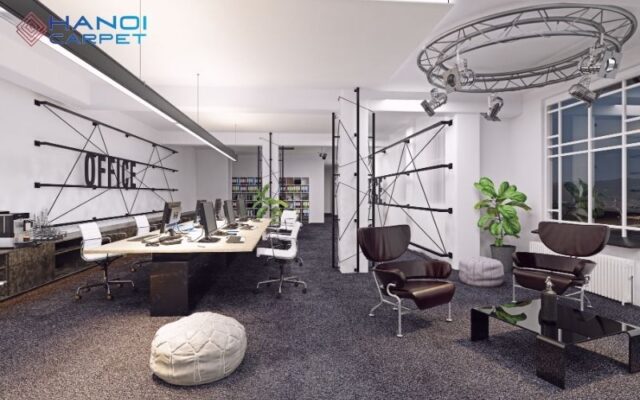 Thảm nỉ giúp nâng cấp không gian văn phòng chuyên nghiệp, sang trọng