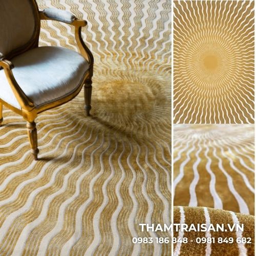 Hình ảnh thực tế thảm dệt tay thủ công TTC-004