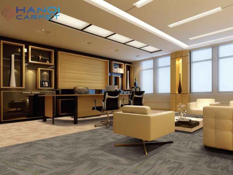 Tấm thảm ghép trải sàn giá rẻ cho văn phòng