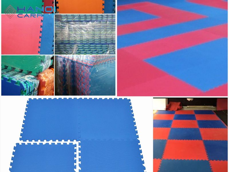 Thảm ghép nhiều màu