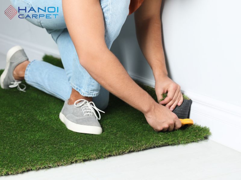 Lắp đặt thảm cỏ nhân tạo