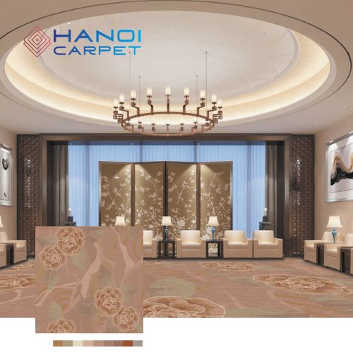 Thảm Nylon In họa tiết hoa văn cổ điển , trang nhã