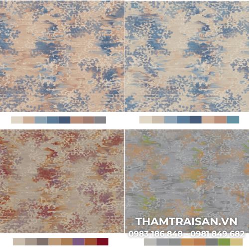 Thảm khách sạn Nylon In họa tiết với 4 gam màu chính