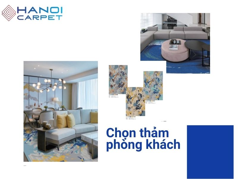 Chọn thảm cho khu vực phòng khách nhỏ