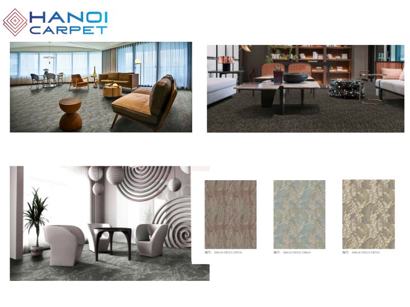 Mẫu thảm họa tiết đơn giản dễ phối