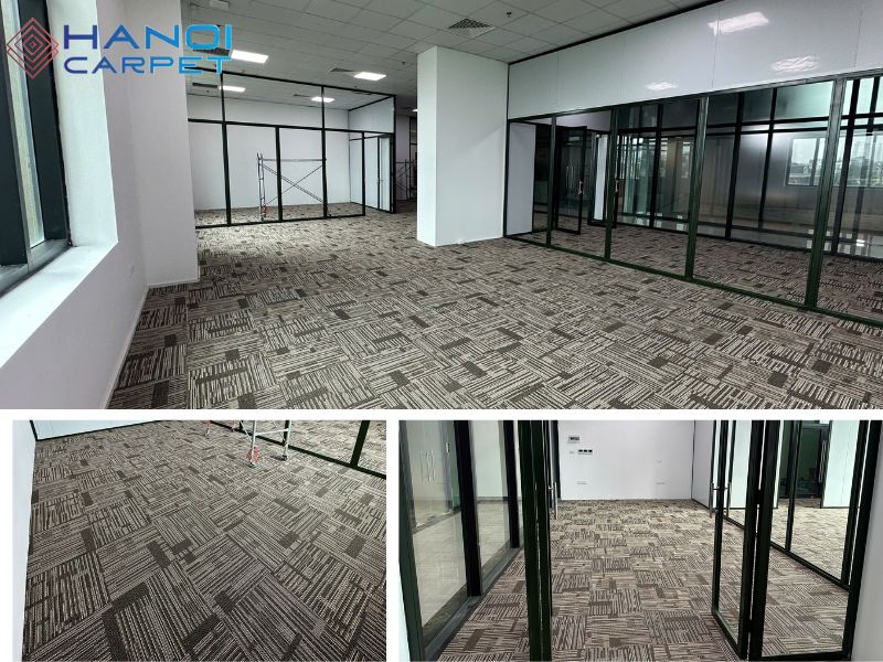 Thi công thảm văn phòng tòa Roman Plaza Tố Hữu - Hà Đông - Hà Nội