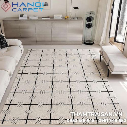 Thảm trượt nước họa tiết kẻ PXBL2- SE cho phòng khách