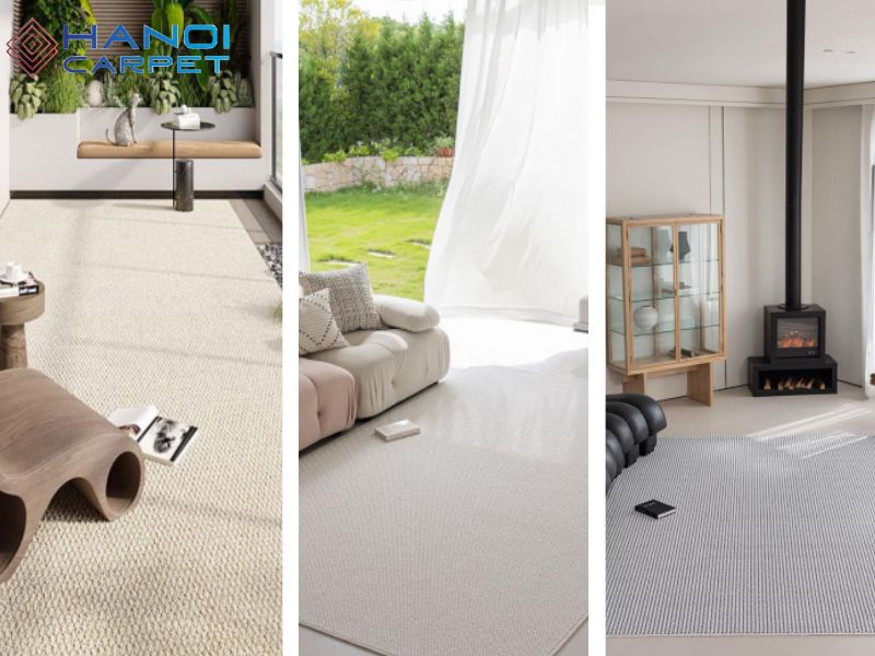 Mẫu mã và màu sắc cũng rất đa dạng, giúp khách hàng dễ dàng chọn được loại thảm phù hợp với phong cách nội thất