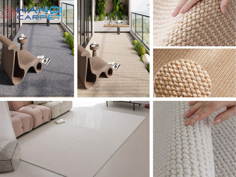 Thảm dạ thô trải sàn