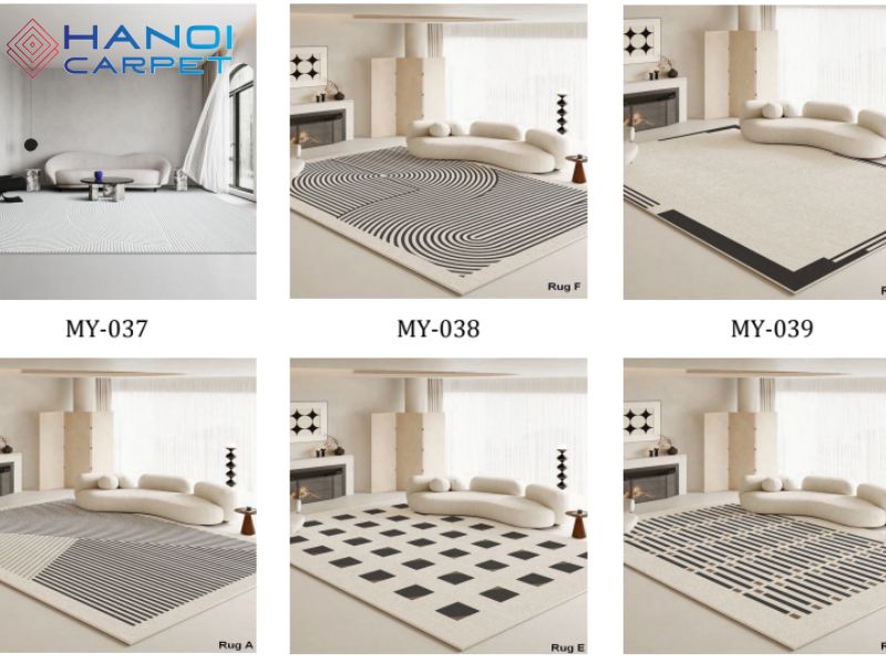 Hanoi Carpet cung cấp đa dạng mẫu thảm lông cừu trang trí nội thất