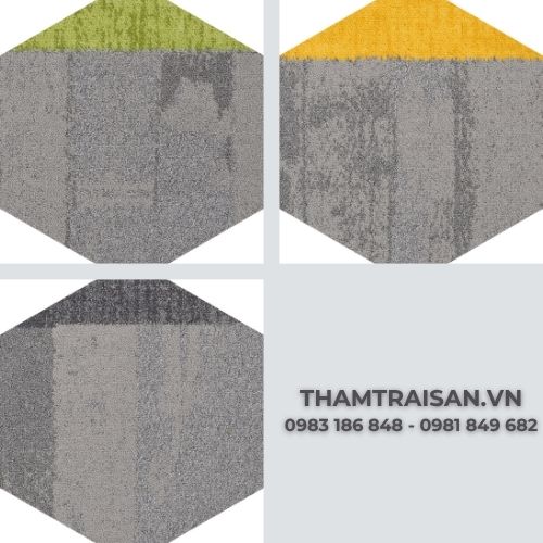 Thảm tấm đế cao su Hexa từ Hanoi Carpet 