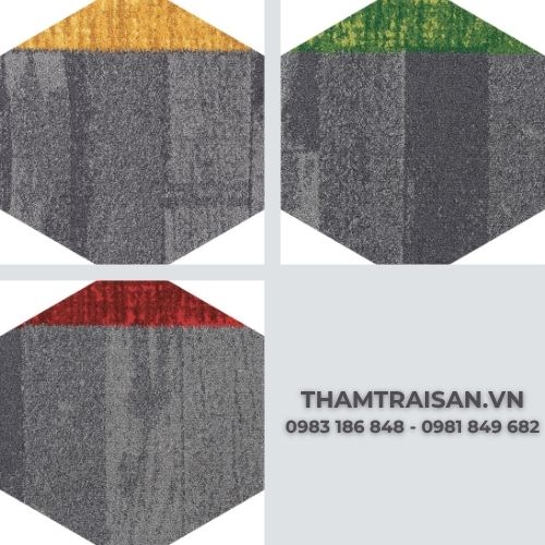 Thảm tấm đế cao su Hexa từ Hanoi Carpet 