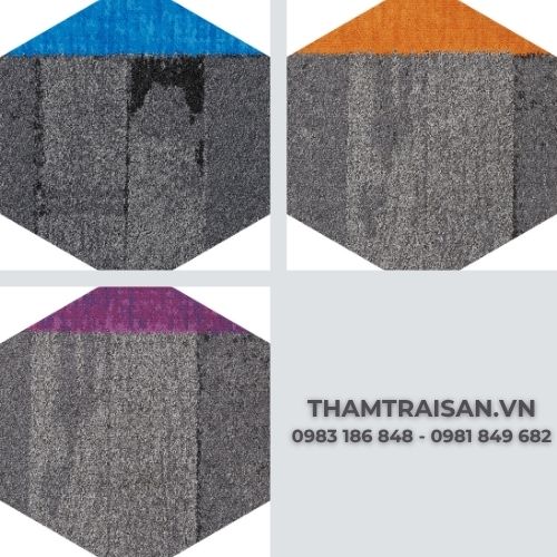 Thảm tấm đế cao su Hexa từ Hanoi Carpet 