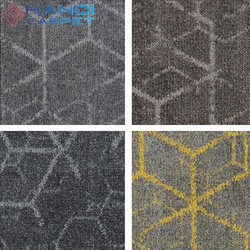 Bảng màu thảm đế cao su hive có họa tiết