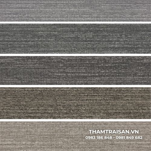 Bảng màu thảm tấm đế cao su Luxe