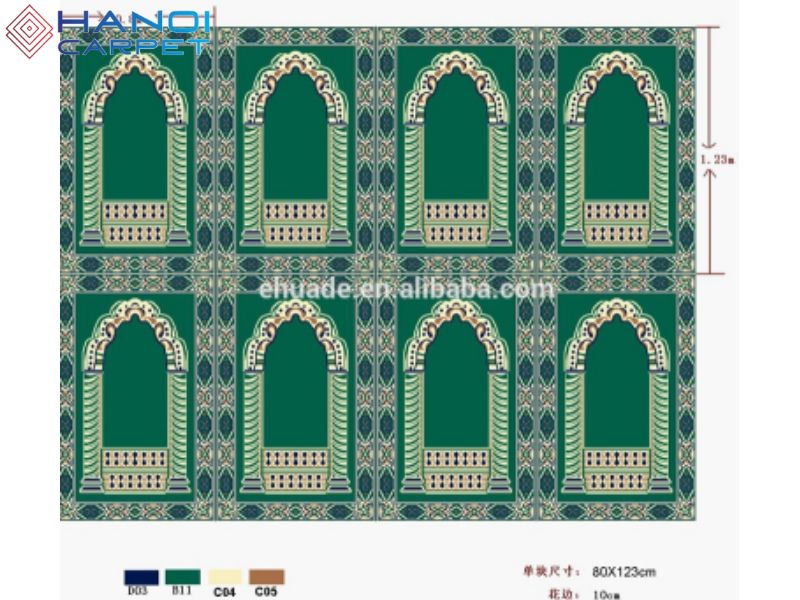 Thảm nhung cao cấp cho khu vực lễ đài