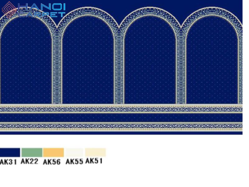 Mẫu thảm nhà thờ phong cách cổ điển