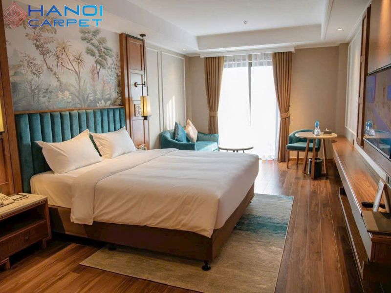 Thảm dệt thủ công giúp không gian trở nên tinh tế, có điểm nhấn hơn