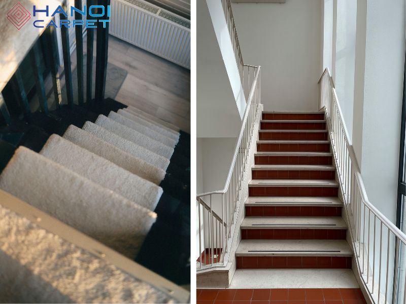Xu hướng chọn thảm cầu thang cho nhà phố hiện đại