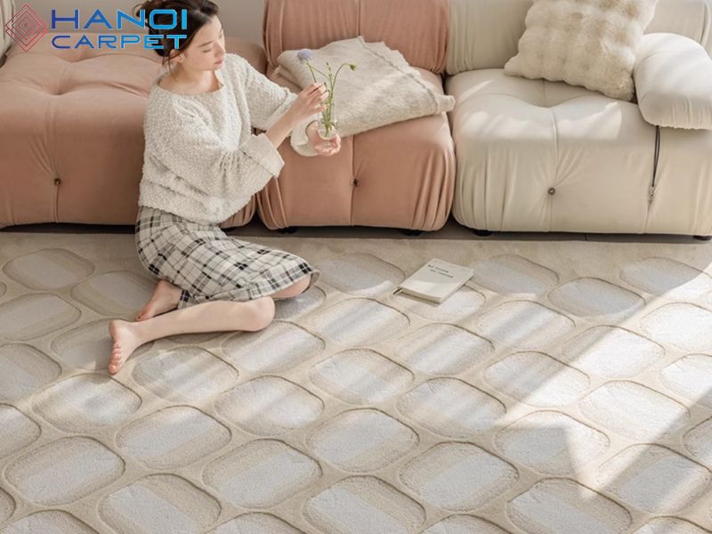 Thảm acrylic vừa êm ái khi sử dụng, vừa bền bỉ theo thời gian