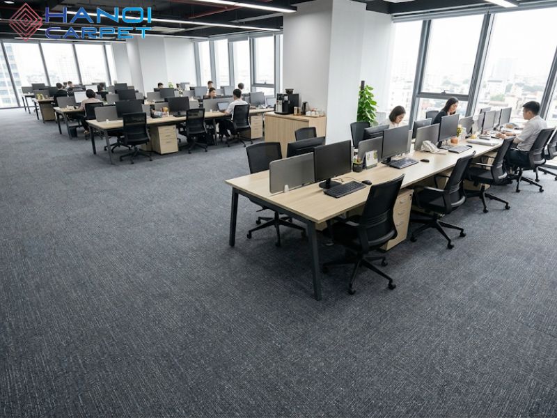 Thảm nhựa PVC trải sàn trong văn phòng