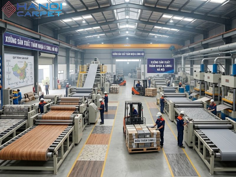 Hanoi Carpet cung cấp đa dạng mẫu thảm nhựa chất lượng giá tốt