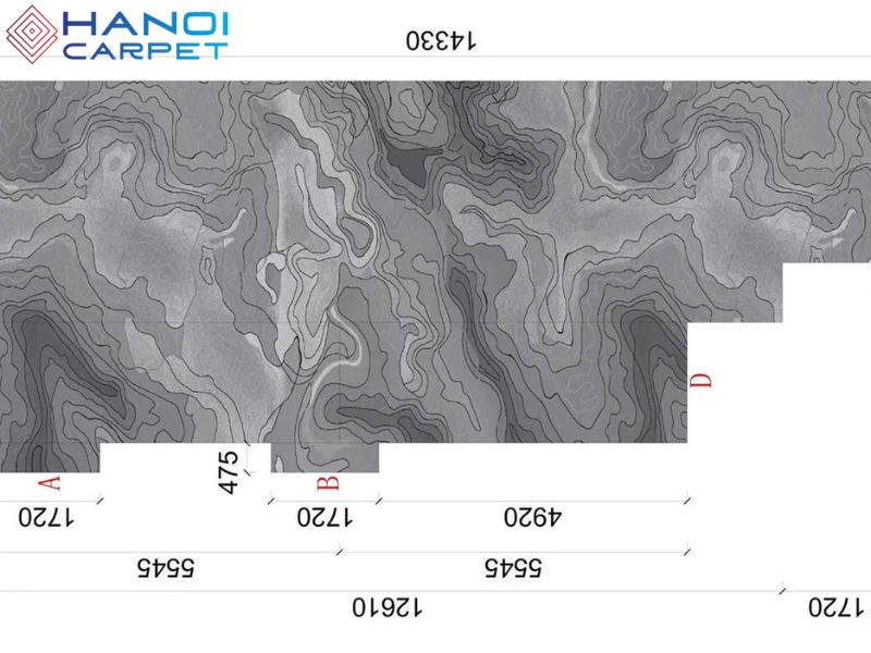 Thảm nhập khẩu chất lượng, mật độ sợi dày, bền chắc