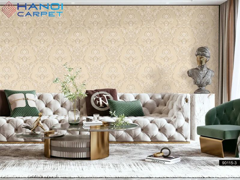 Kích thước phù hợp với diện tích phòng khách