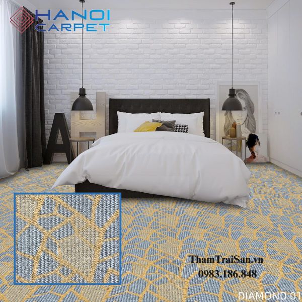 Thảm trải sàn hoa văn Diamond
