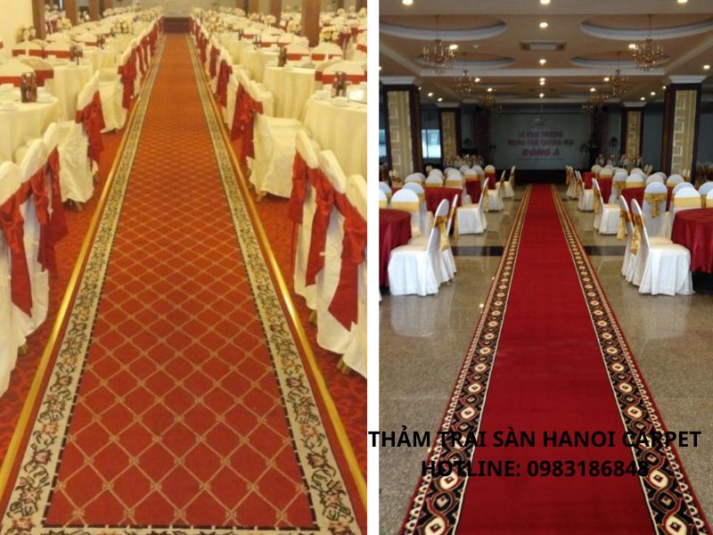Hanoi Carpet lắp đặt thảm đỏ sự kiện tại hội nghị khách hàng