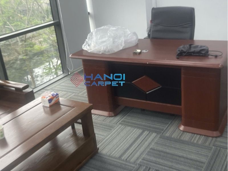Công trình thi công thảm tấm tại Senvin Office, 609 Trương Định