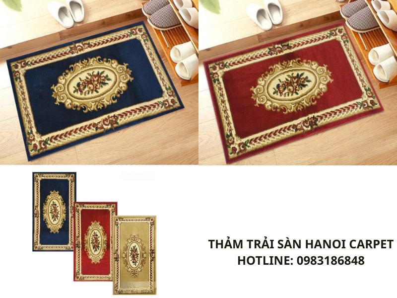 Mẫu thảm chùi chân phong cách cổ điển