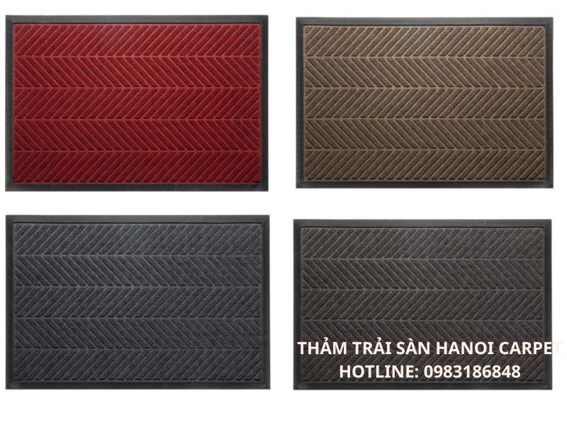 Thảm lót sàn cửa ra vào chống vết bẩn đa dạng màu sắc