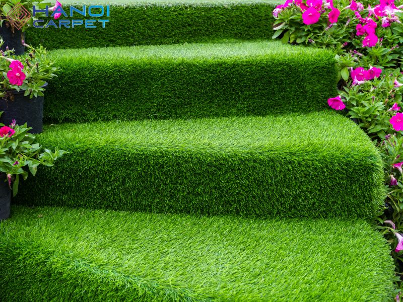 Thảm cỏ nhân tạo ứng dụng trong nhiều không gian