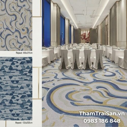 Hình ảnh Thảm axminster trải nhà hàng, khách sạn