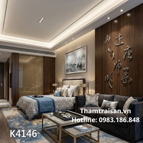 Thảm nylon in trải sàn khách sạn chống trơn trượt