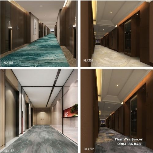 Ứng dụng của thảm hành lang khách sạn