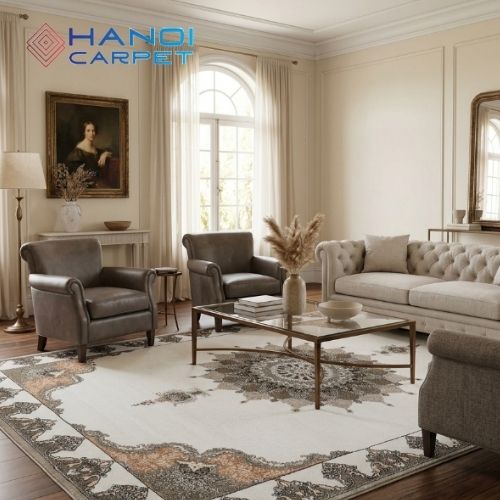 Thảm trải sàn phòng khách hiện đại SL