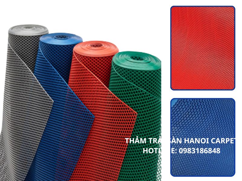 Thảm nhựa lưới nhiều màu