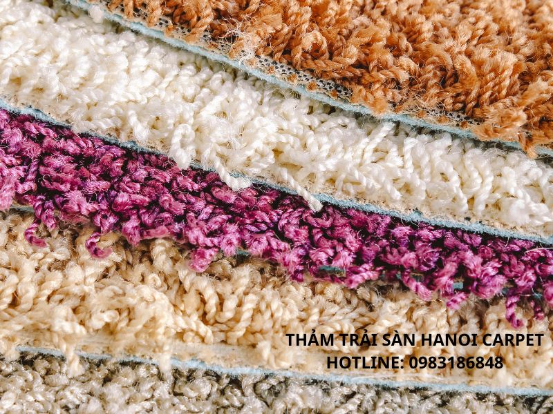Thảm sofa phòng khách lông dài
