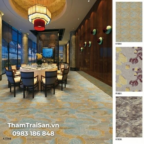 Hình ảnh mẫu Thảm Axminster trải nhà hàng, khách sạn PA22