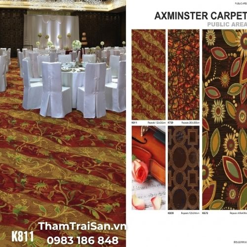 Ưu điểm nổi bật của thảm Axminster nhà hàng, khách sạn, khu vực Public Area