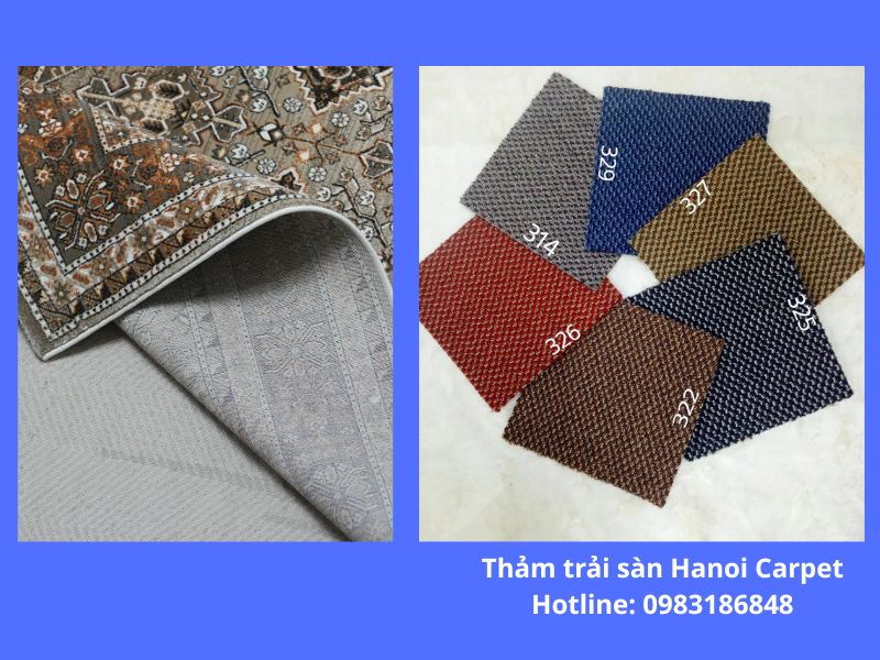 Lựa chọn kích thước hoặc dạng thảm phù hợp