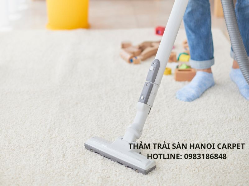 Hút bụi định kỳ cho thảm