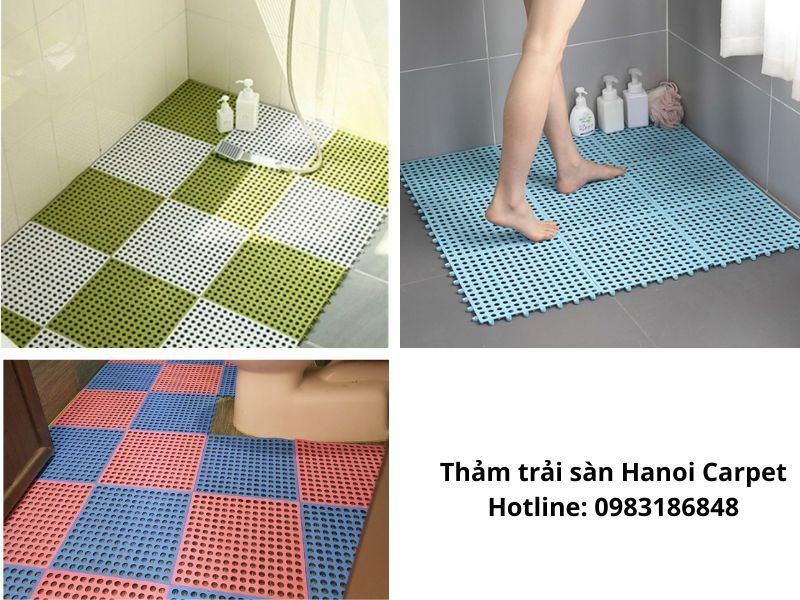 Thảm nhựa trải sàn nhà vệ sinh