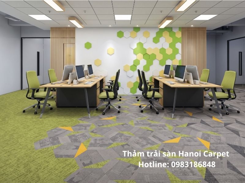 Thảm tấm đế cao su Hexa