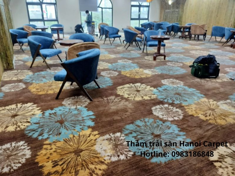 Thảm họa tiết lá cọ